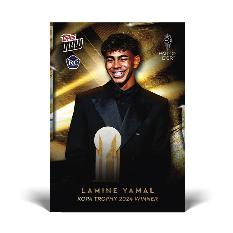 Lamine Yamal - 2024 Kopa Trophy Winner - LOOK OUT FOR ON CARD AUTO / RELICS - Ballon d’Or Topps NOW® Card [20 Cards]