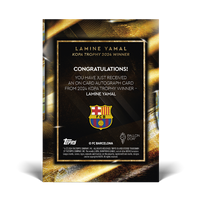 Lamine Yamal - 2024 Kopa Trophy Winner - LOOK OUT FOR ON CARD AUTO / RELICS - Ballon d’Or Topps NOW® Card [20 Cards]