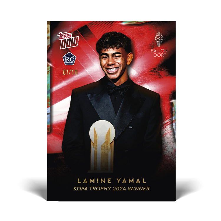 Lamine Yamal - 2024 Kopa Trophy Winner - LOOK OUT FOR ON CARD AUTO / RELICS - Ballon d’Or Topps NOW® Card [20 Cards]