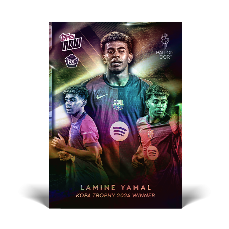 Lamine Yamal - 2024 Kopa Trophy Winner - LOOK OUT FOR ON CARD AUTO / RELICS - Ballon d’Or Topps NOW® Card [20 Cards]